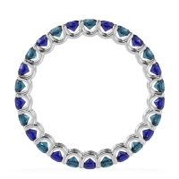 U Prong Round Eternity Anvis Band