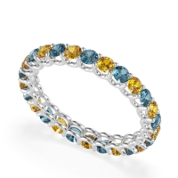 U Prong Round Eternity Anvis Band