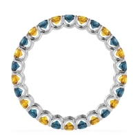 U Prong Round Eternity Anvis Band