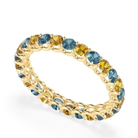 U Prong Round Eternity Anvis Band