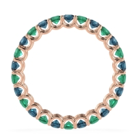 U Prong Round Eternity Anvis Band