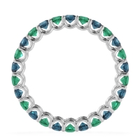 U Prong Round Eternity Anvis Band