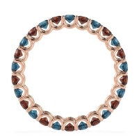 U Prong Round Eternity Anvis Band