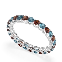 U Prong Round Eternity Anvis Band