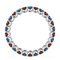 U Prong Round Eternity Anvis Band