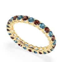 U Prong Round Eternity Anvis Band