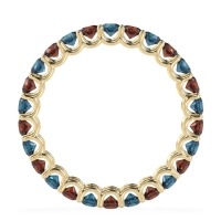U Prong Round Eternity Anvis Band