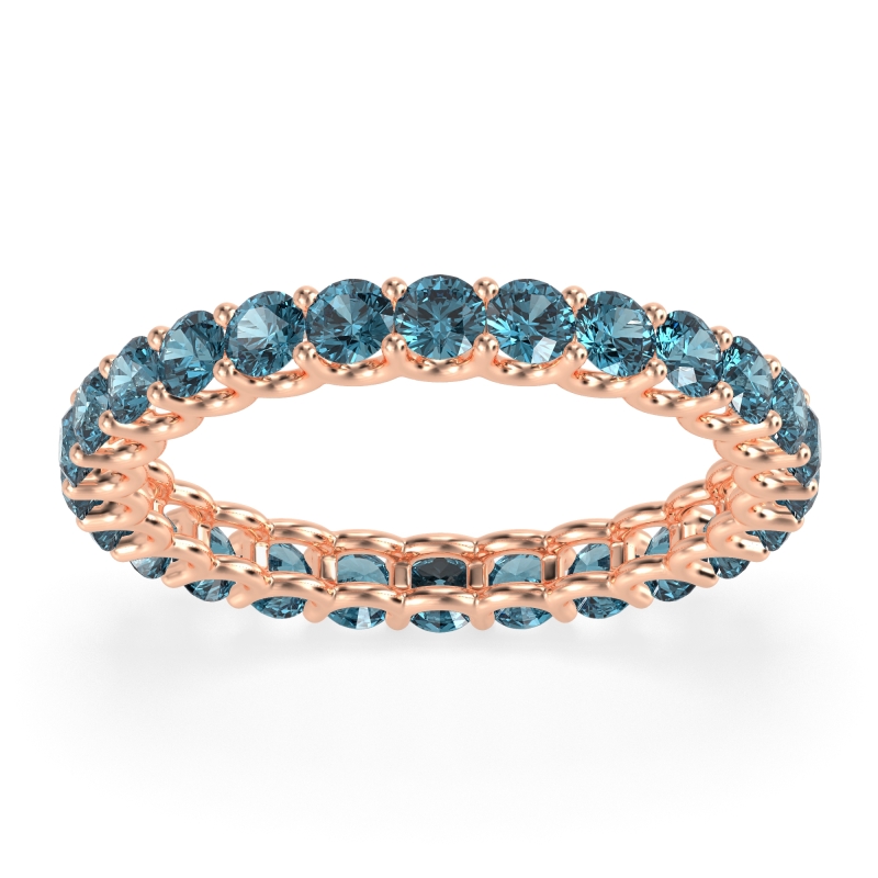 U Prong Round Eternity Anvis Band