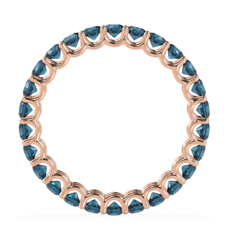 U Prong Round Eternity Anvis Band