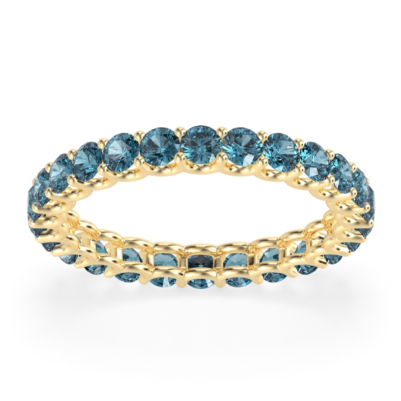 U Prong Round Eternity Anvis Band