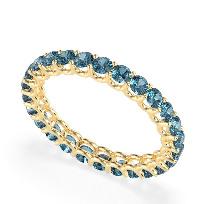 U Prong Round Eternity Anvis Band