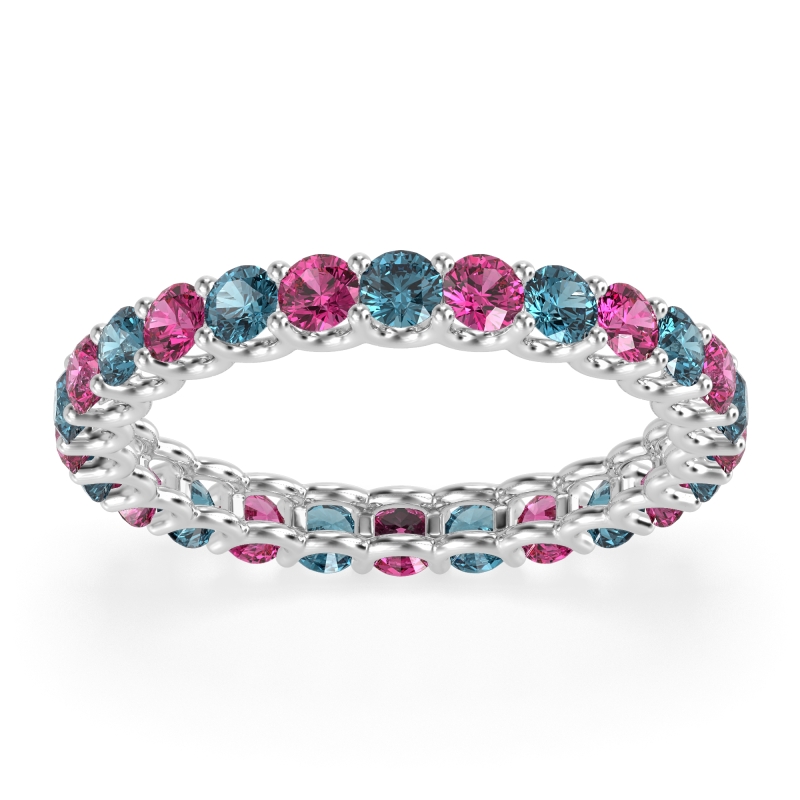 U Prong Round Eternity Anvis Band