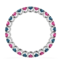 U Prong Round Eternity Anvis Band