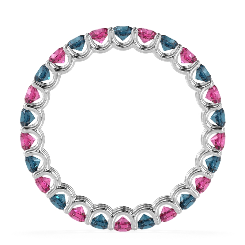 U Prong Round Eternity Anvis Band