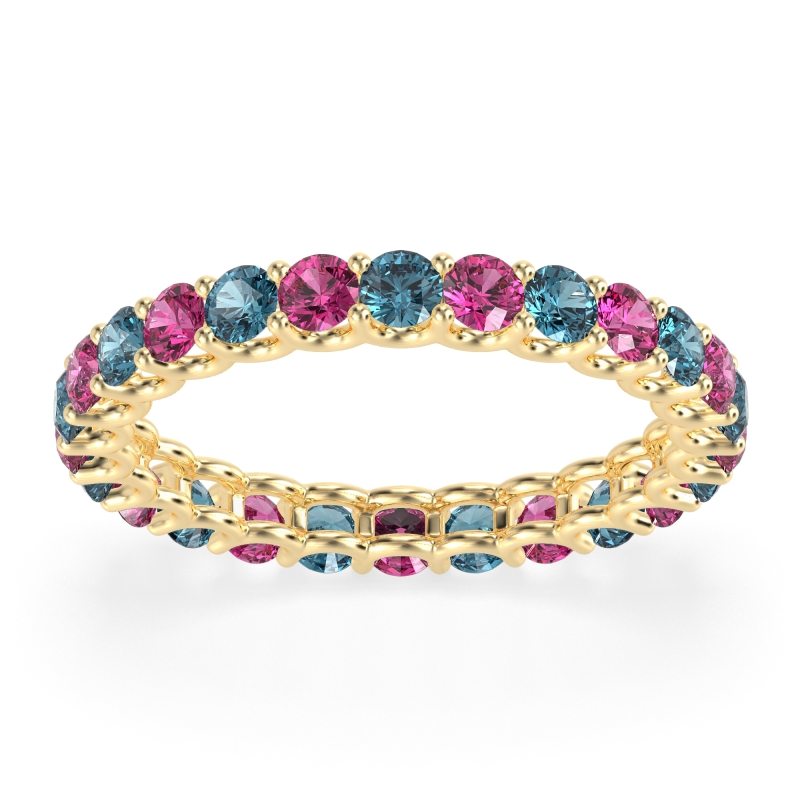 U Prong Round Eternity Anvis Band