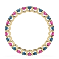 U Prong Round Eternity Anvis Band