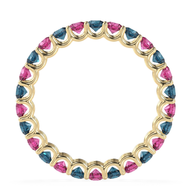 U Prong Round Eternity Anvis Band
