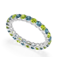 U Prong Round Eternity Anvis Band