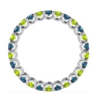 U Prong Round Eternity Anvis Band