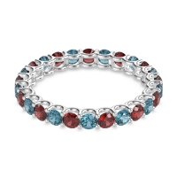 U Prong Round Eternity Anvis Band