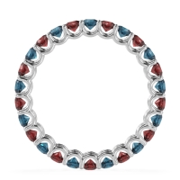 U Prong Round Eternity Anvis Band