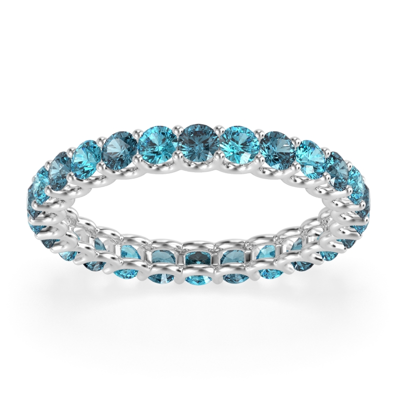 U Prong Round Eternity Anvis Band