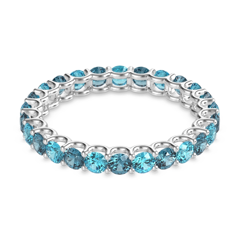 U Prong Round Eternity Anvis Band