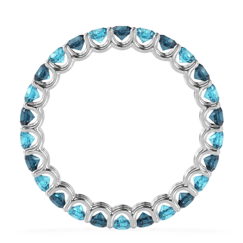 U Prong Round Eternity Anvis Band