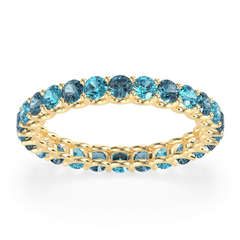 U Prong Round Eternity Anvis Band