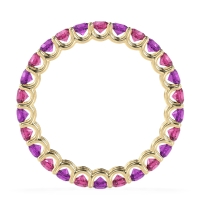 U Prong Round Eternity Anvis Band