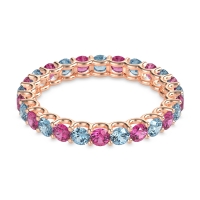 U Prong Round Eternity Anvis Band