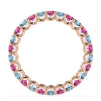 U Prong Round Eternity Anvis Band