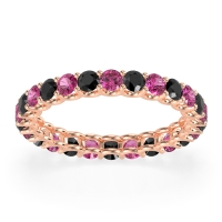 U Prong Round Eternity Anvis Band