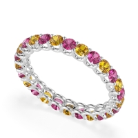 U Prong Round Eternity Anvis Band