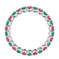 U Prong Round Eternity Anvis Band