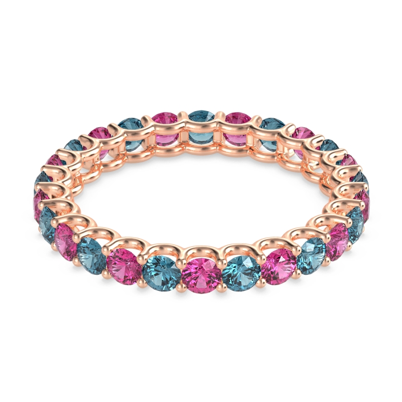 U Prong Round Eternity Anvis Band