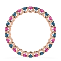 U Prong Round Eternity Anvis Band