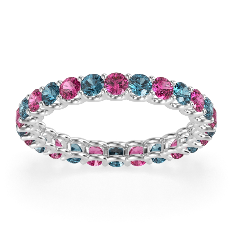 U Prong Round Eternity Anvis Band
