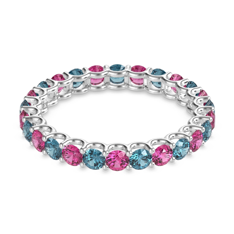 U Prong Round Eternity Anvis Band
