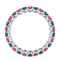 U Prong Round Eternity Anvis Band