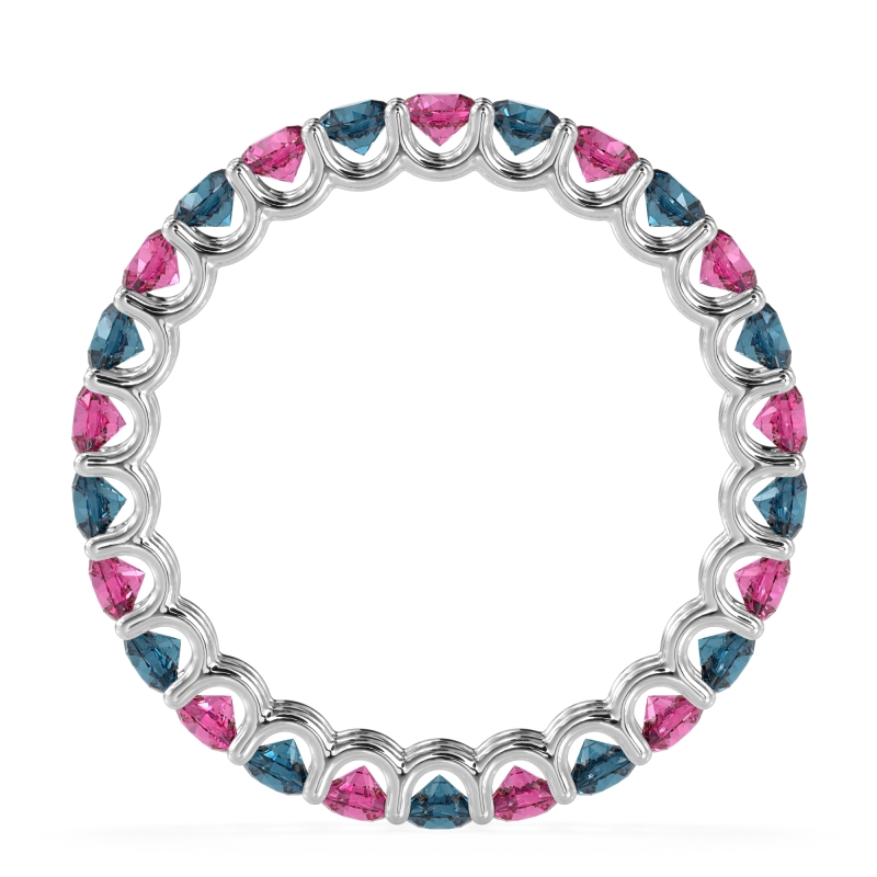 U Prong Round Eternity Anvis Band