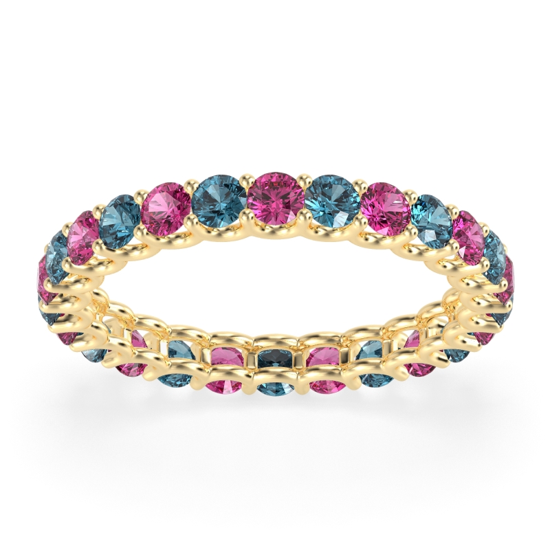 U Prong Round Eternity Anvis Band