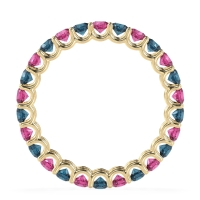 U Prong Round Eternity Anvis Band