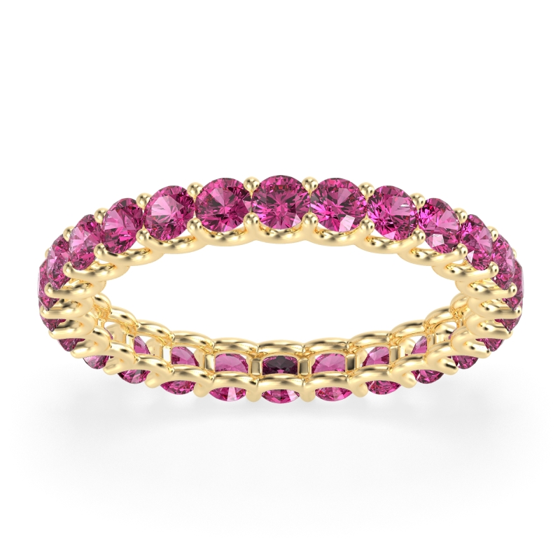 U Prong Round Eternity Anvis Band