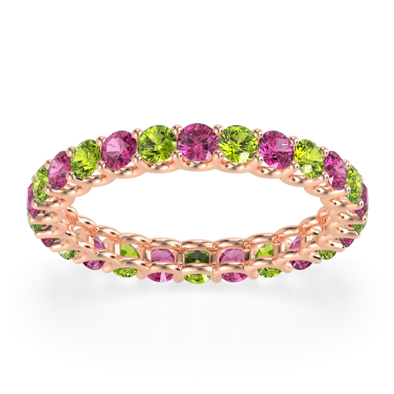 U Prong Round Eternity Anvis Band