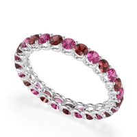 U Prong Round Eternity Anvis Band