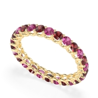 U Prong Round Eternity Anvis Band