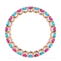U Prong Round Eternity Anvis Band