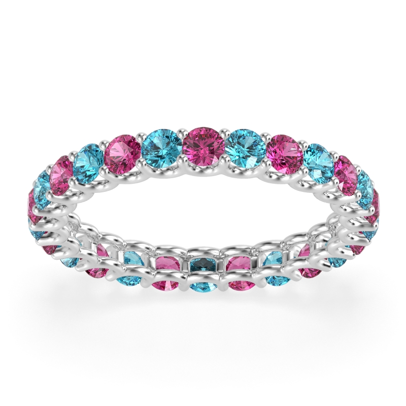 U Prong Round Eternity Anvis Band