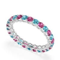 U Prong Round Eternity Anvis Band